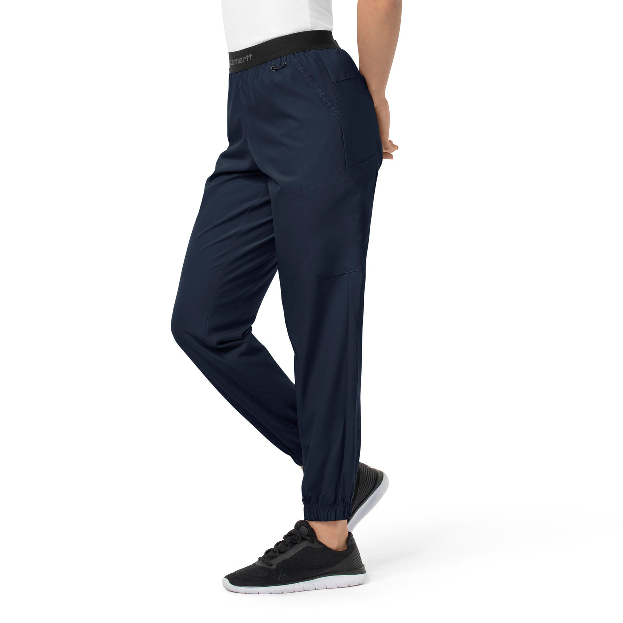 Force Liberty Women's Comfort Cargo Jogger Scrub Pant Navy side view