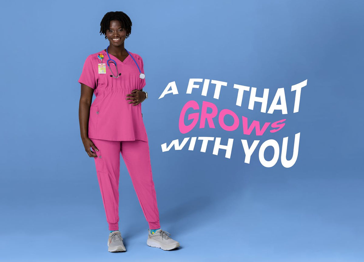 "A Fit That Grows With You" Best Maternity Scrubs in the market!