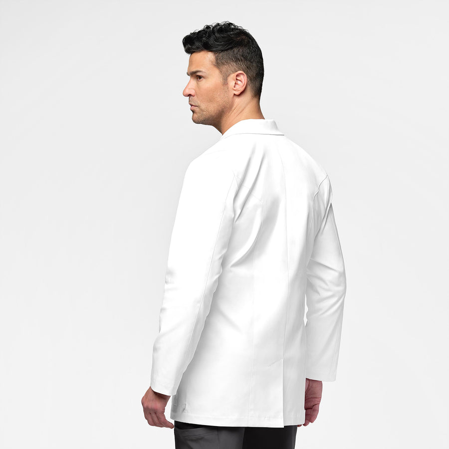 Wink Slate Men's 34 Inch Doctors Coat - White Back