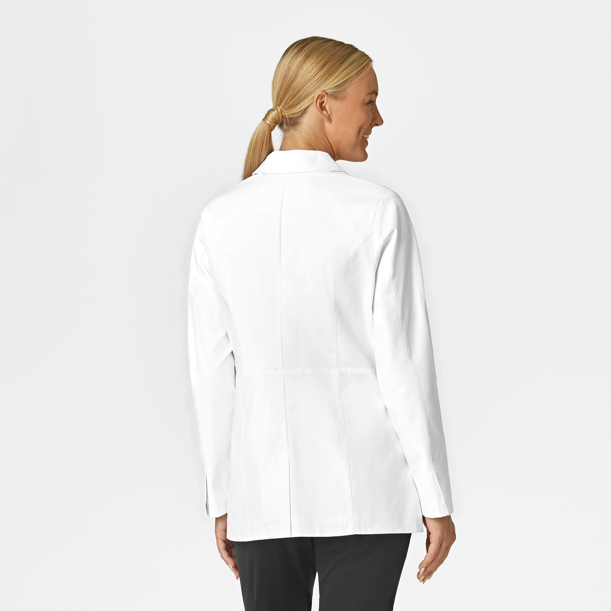 Wink Slate Women's 28 Inch Doctors Coat - White Back