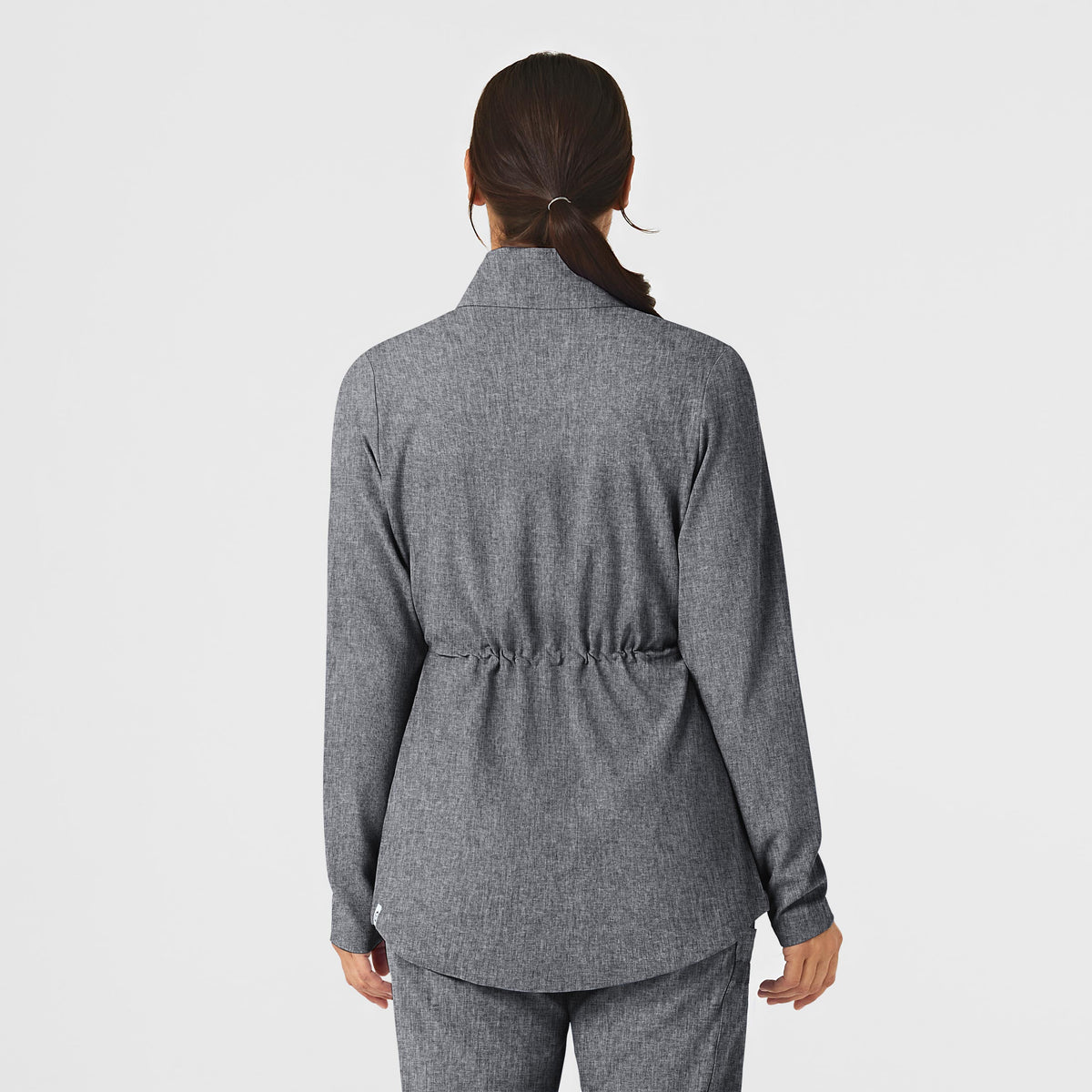 Wink RENEW Women's Convertible Hood Fashion Jacket - Grey Heather Back