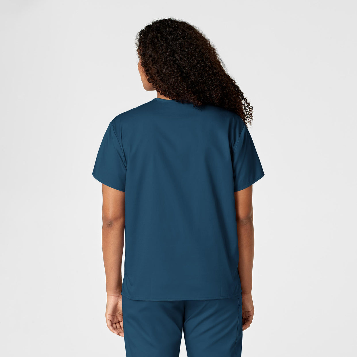 WonderWORK Unisex V-Neck Scrub Top - Caribbean