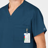 WonderWORK Unisex V-Neck Scrub Top - Caribbean