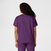 WonderWORK Unisex V-Neck Scrub Top - Eggplant