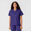 Wink WonderWORK Unisex V-Neck Scrub Top Grape