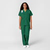 WonderWORK Unisex V-Neck Scrub Top Hunter full scrub set