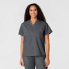 Wink WonderWORK Unisex V-Neck Scrub Top Pewter