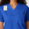 WonderWORK Unisex V-Neck Scrub Top - Royal