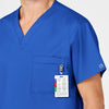 WonderWORK Unisex V-Neck Scrub Top - Royal