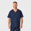 WonderWORK Men's V-Neck Scrub Top - Navy