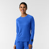 Layers Women's Watch Window Long Sleeve Underscrub Top Royal