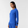 Layers Women's Watch Window Long Sleeve Underscrub Top Royal side view
