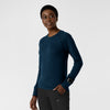 Women's Watch Window Long Sleeve Underscrub Top - Royal Heather side