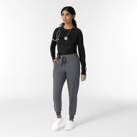 Layers Women's Engineered Underscrub Tee Black full scrub set