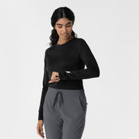 Layers Women's Engineered Underscrub Tee Black side view