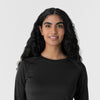 Layers Women's Engineered Underscrub Tee Black hemline detail