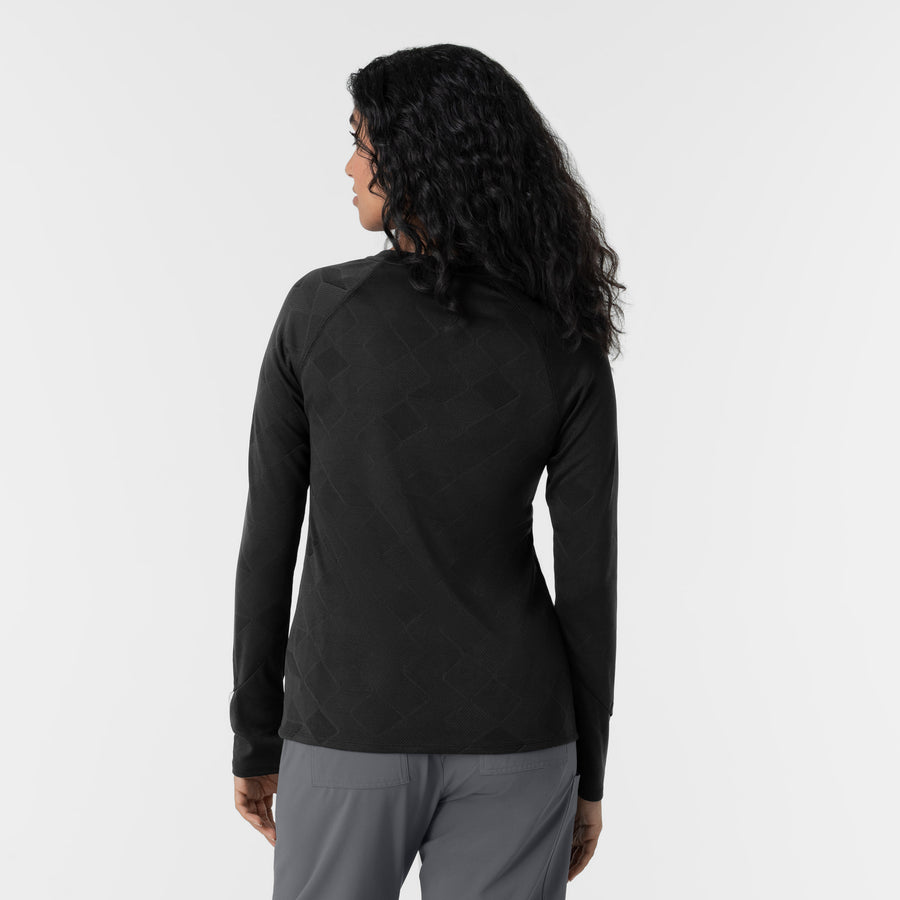Layers Women's Engineered Underscrub Tee Black back view