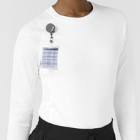 Layers Women's Engineered Underscrub Tee White front detail