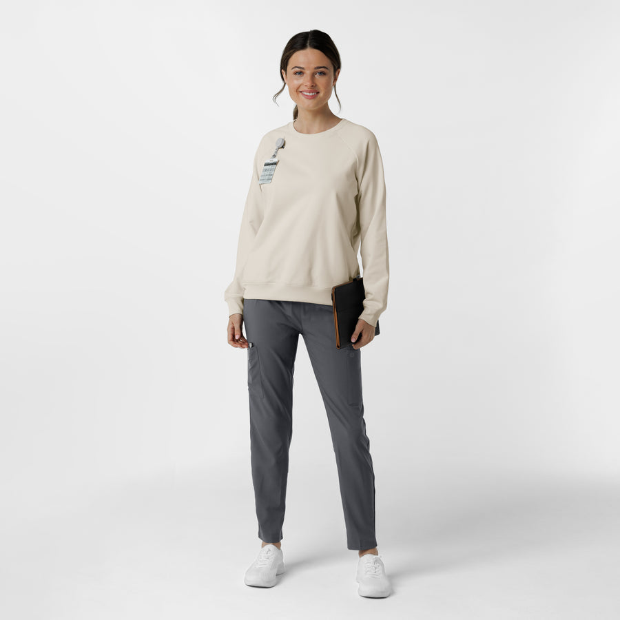 Layers Women's Pullover Sweatshirt Birch full scrub set