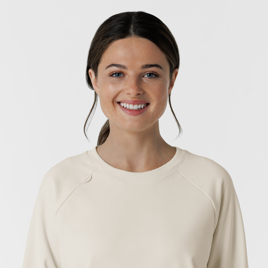 Layers Women's Pullover Sweatshirt Birch front detail