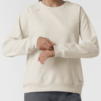 Layers Women's Pullover Sweatshirt Birch side detail 2