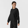 Layers Women's Pullover Sweatshirt Black side view