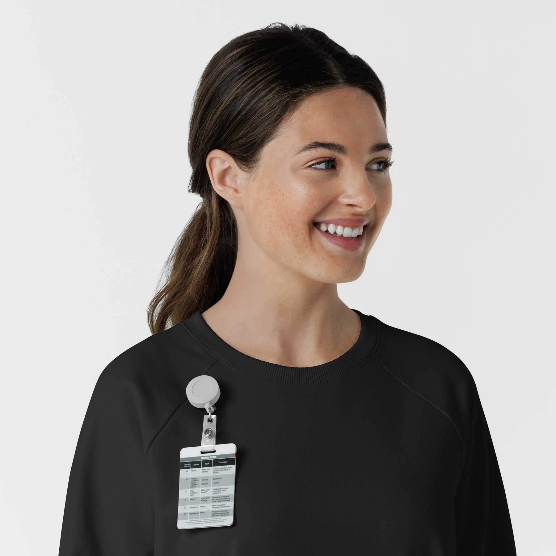 Layers Women's Pullover Sweatshirt Black side detail 1