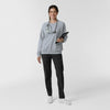 Layers Women's Pullover Sweatshirt Grey Heather full scrub set