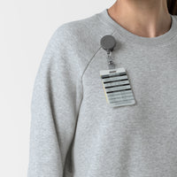 Layers Women's Pullover Sweatshirt Grey Heather side detail 1