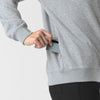 Layers Women's Pullover Sweatshirt Grey Heather side detail 2
