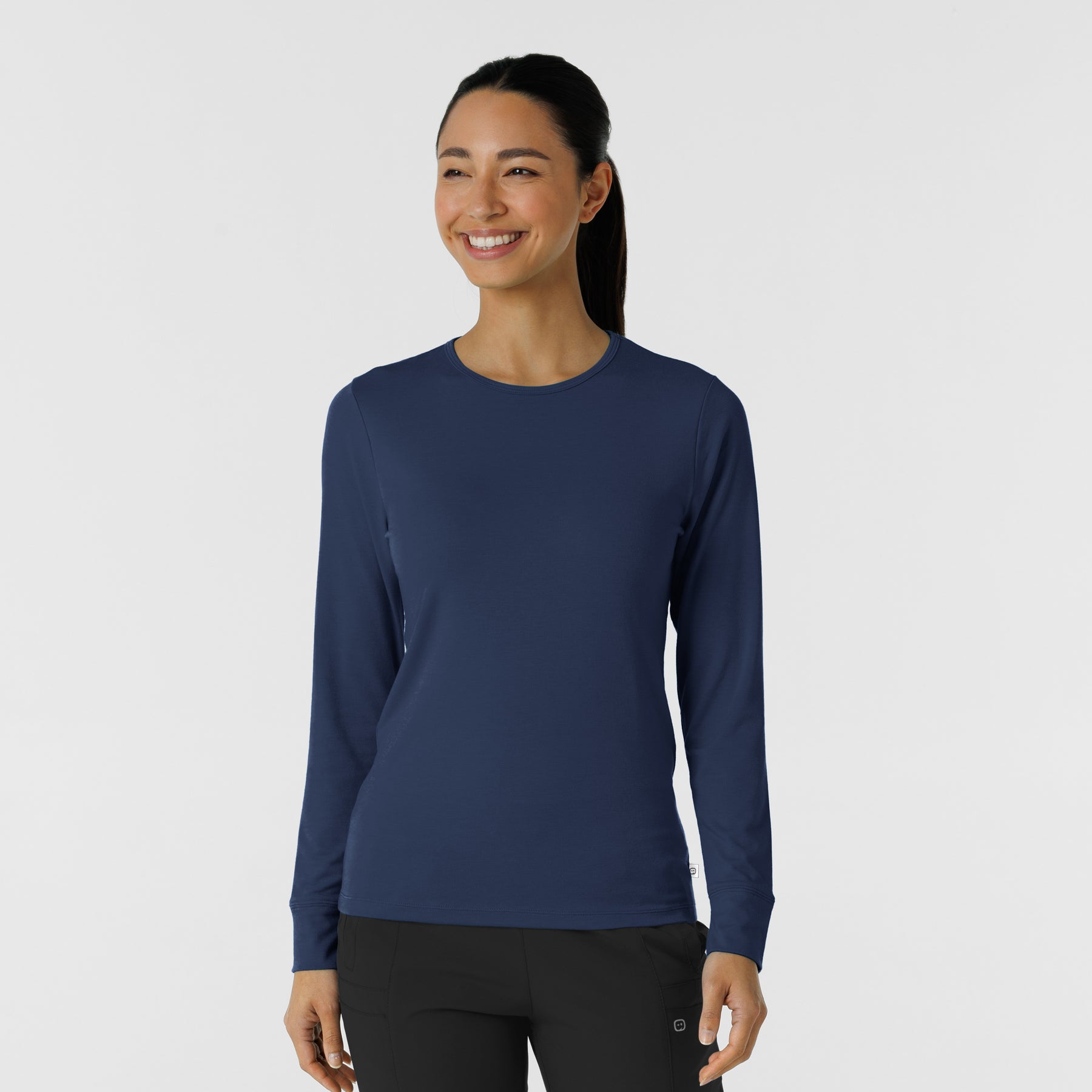 Women's Essential Layer Underscrub Long Sleeve Navy