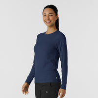 Layers Women's Essential Layer Long Sleeve Navy side view