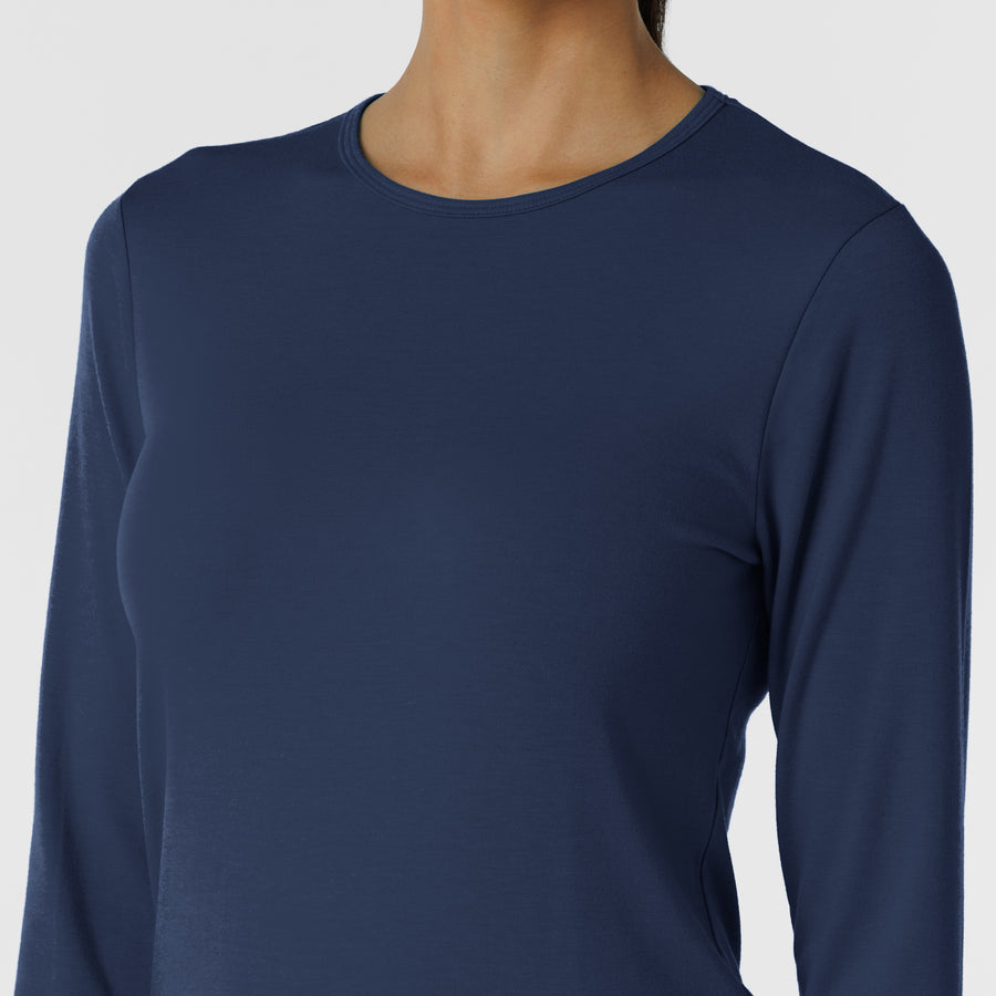 Layers Women's Essential Layer Long Sleeve Navy front detail