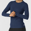 Layers Women's Essential Layer Long Sleeve Navy side detail 1