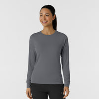 Layers Women's Essential Layer Underscrub Long Sleeve Pewter