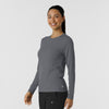 Layers Women's Essential Layer Long Sleeve Pewter side view