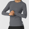 Layers Women's Essential Layer Long Sleeve Pewter side detail 1