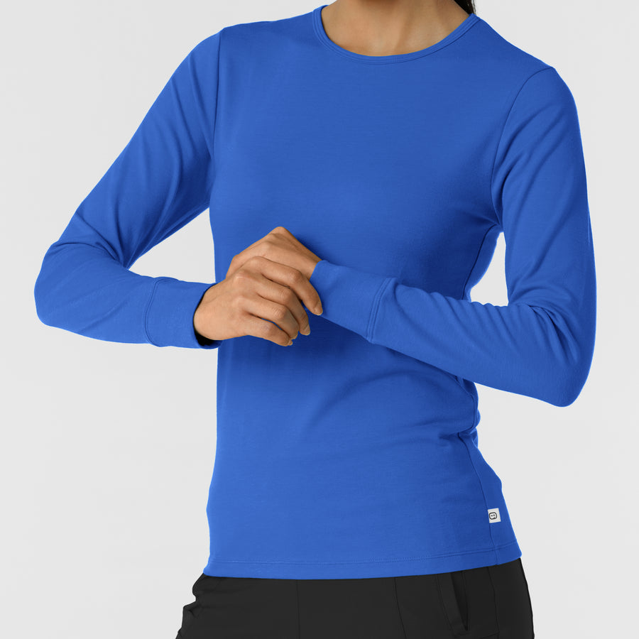 Layers Women's Essential Layer Long Sleeve Royal side detail 1