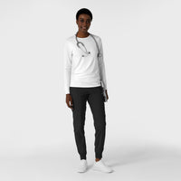 Women's Essential Layer Underscrub Long Sleeve White - scrub set