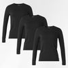 Women's 3-Pack Essential Layer Long Sleeve - Black