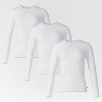 Women's 3-Pack Essential Layer Long Sleeve - White