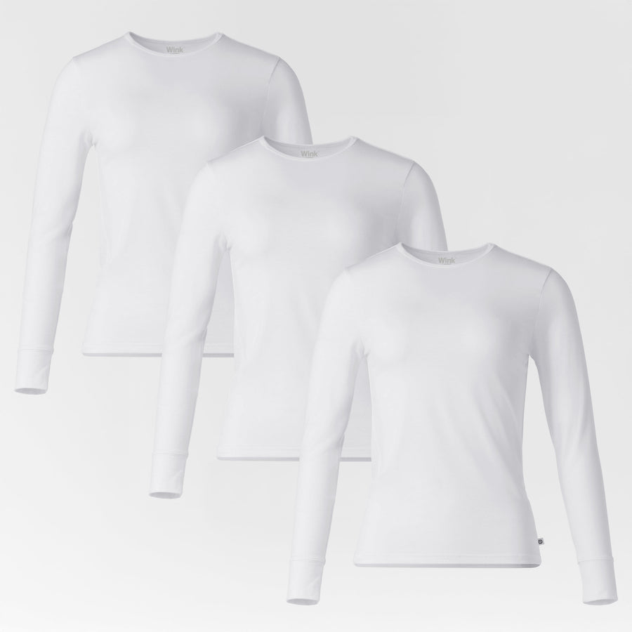 Women's 3-Pack Essential Layer Long Sleeve - White