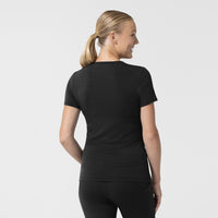 Layers Women's Short Sleeve Essential Tee Black back view