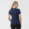 Layers Women's Short Sleeve Essential Tee Navy back view