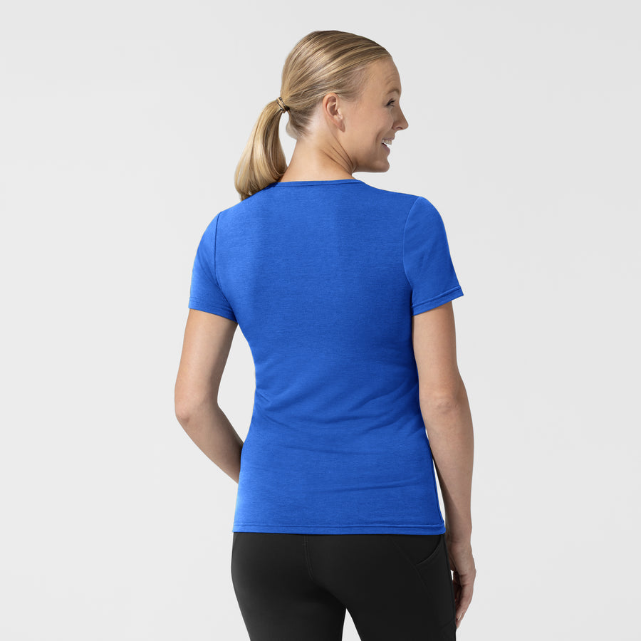 Layers Women's Short Sleeve Essential Tee Royal back view