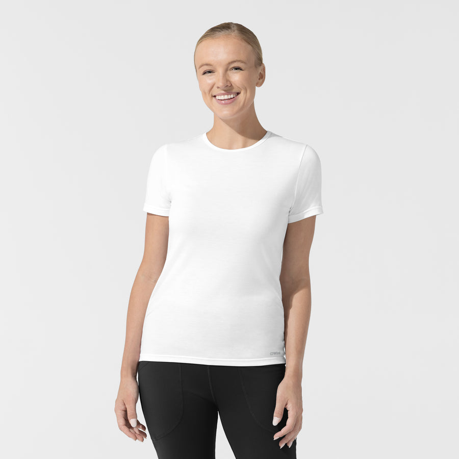 Women's Short Sleeve Essential Tee - White 