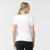 Layers Women's Short Sleeve Essential Tee White back view