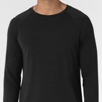 Layers Men’s Essential Layer Long Sleeve Black side detail 1