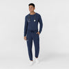 Layers Men’s Essential Layer Long Sleeve Navy full scrub set