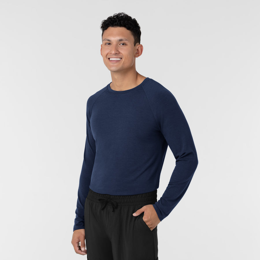 Layers Men’s Essential Layer Long Sleeve Navy side view